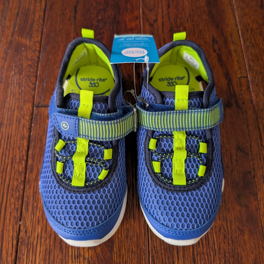 Stride Rite Kids Blue and Green Shoes